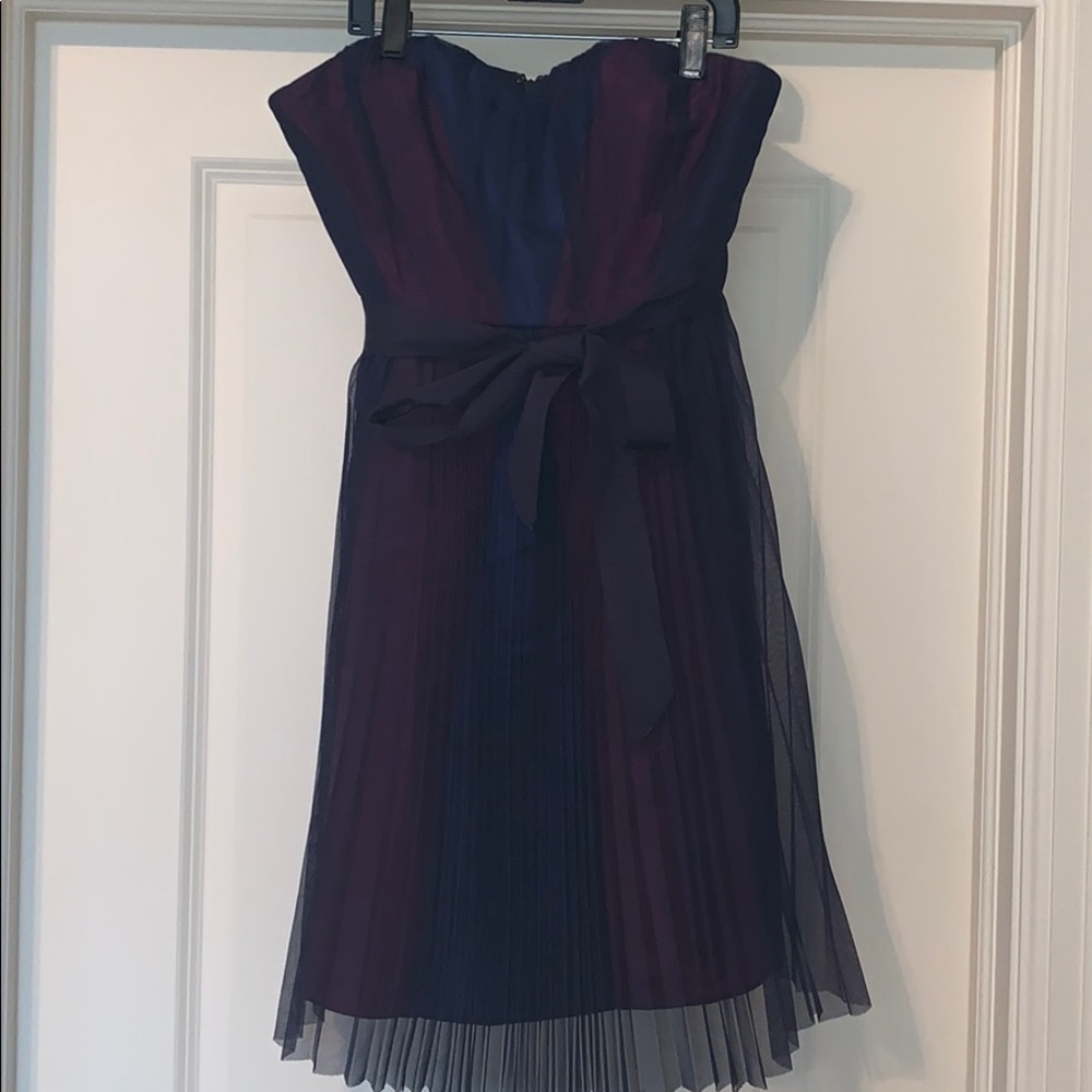 Fancy Multicolor strapless Dress. Size 2!